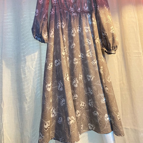 Midi floral dress - Picture 2 of 2